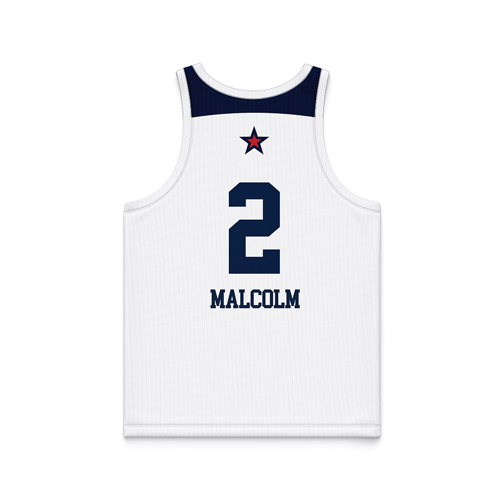 Robert Morris - NCAA Women's Basketball : Aislin Malcolm - White Basketball Jersey-1