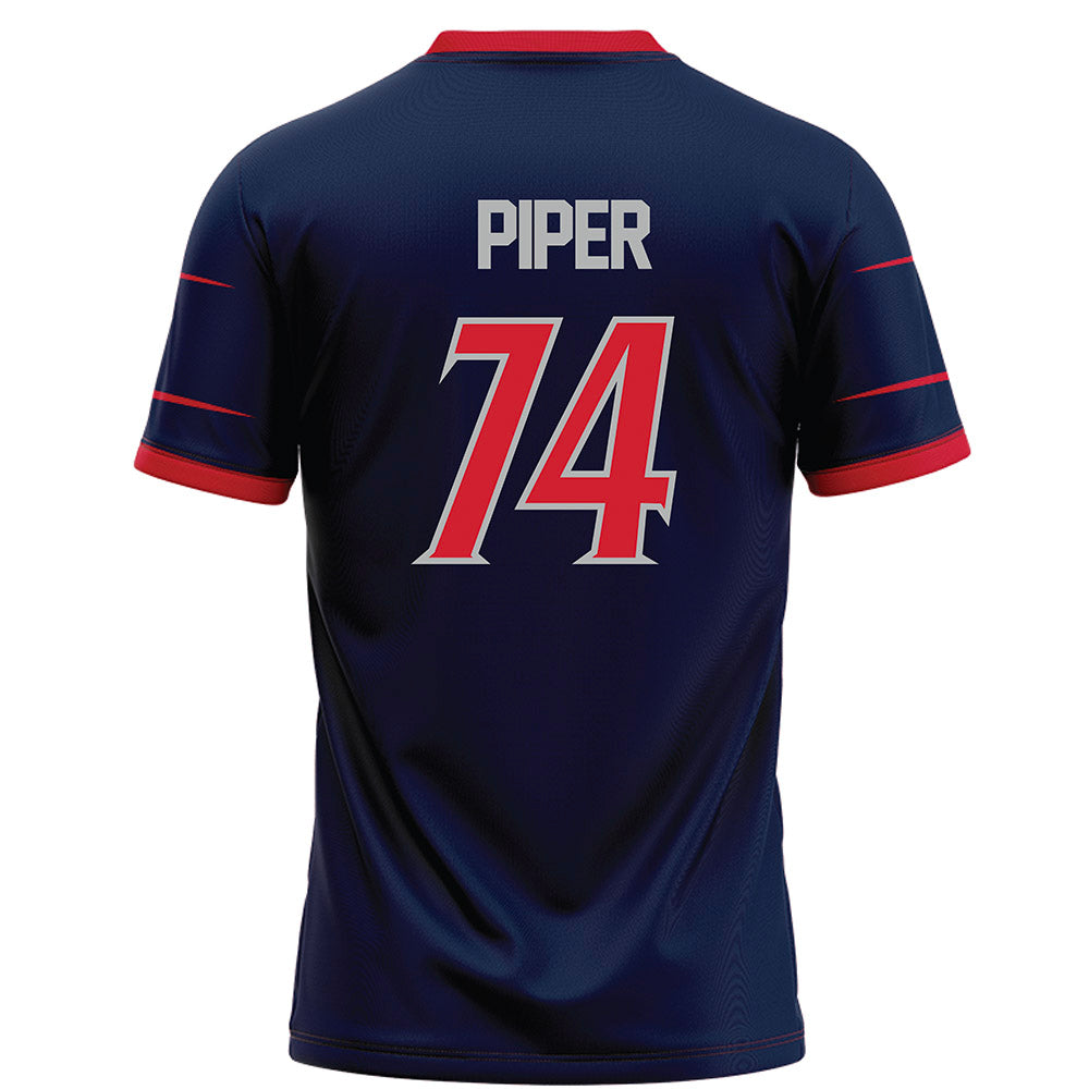 Robert Morris - NCAA Football : Riley Piper - Navy Football Jersey-1