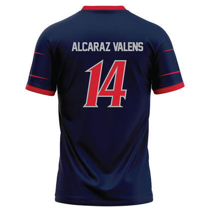 Robert Morris - NCAA Football : Lucca Alcaraz Valens - Navy Football Jersey-1