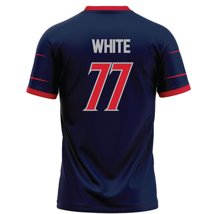 Robert Morris - NCAA Football : Nishon White - Navy Football Jersey-1