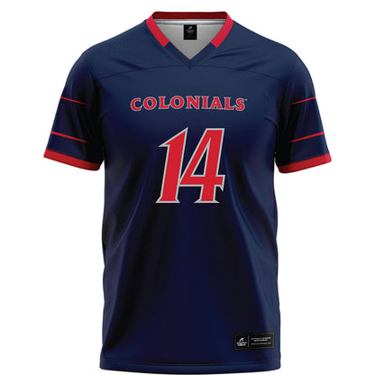 Robert Morris - NCAA Football : Lucca Alcaraz Valens - Navy Football Jersey-0