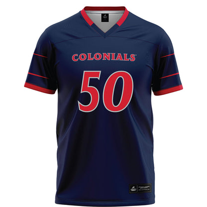 Robert Morris - NCAA Football : Josh Graeper - Navy Football Jersey-0