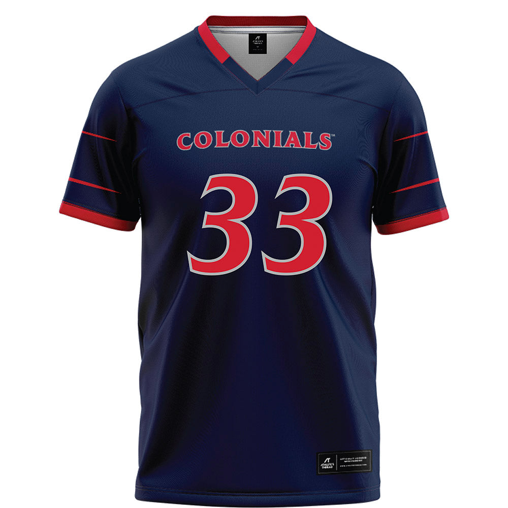 Robert Morris - NCAA Football : Bryson Costa - Navy Football Jersey-0