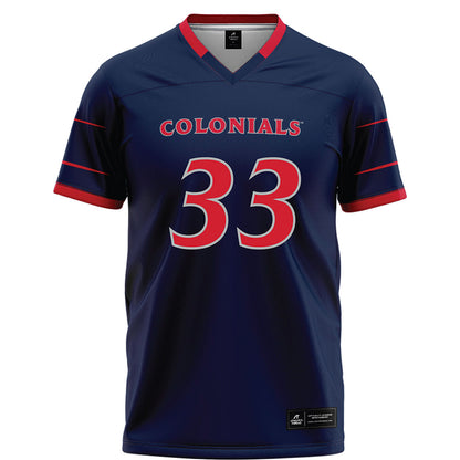 Robert Morris - NCAA Football : Bryson Costa - Navy Football Jersey-0