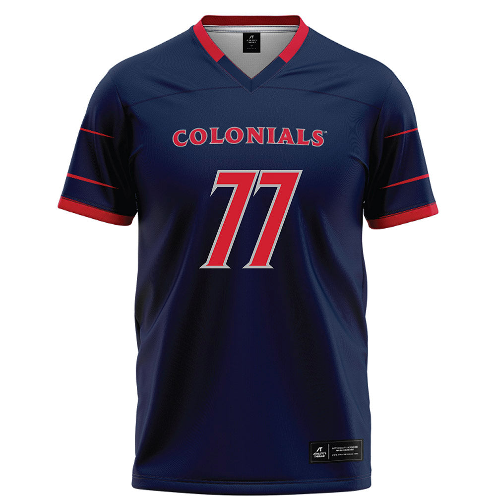 Robert Morris - NCAA Football : Nishon White - Navy Football Jersey-0