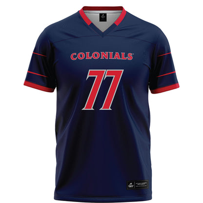 Robert Morris - NCAA Football : Nishon White - Navy Football Jersey-0