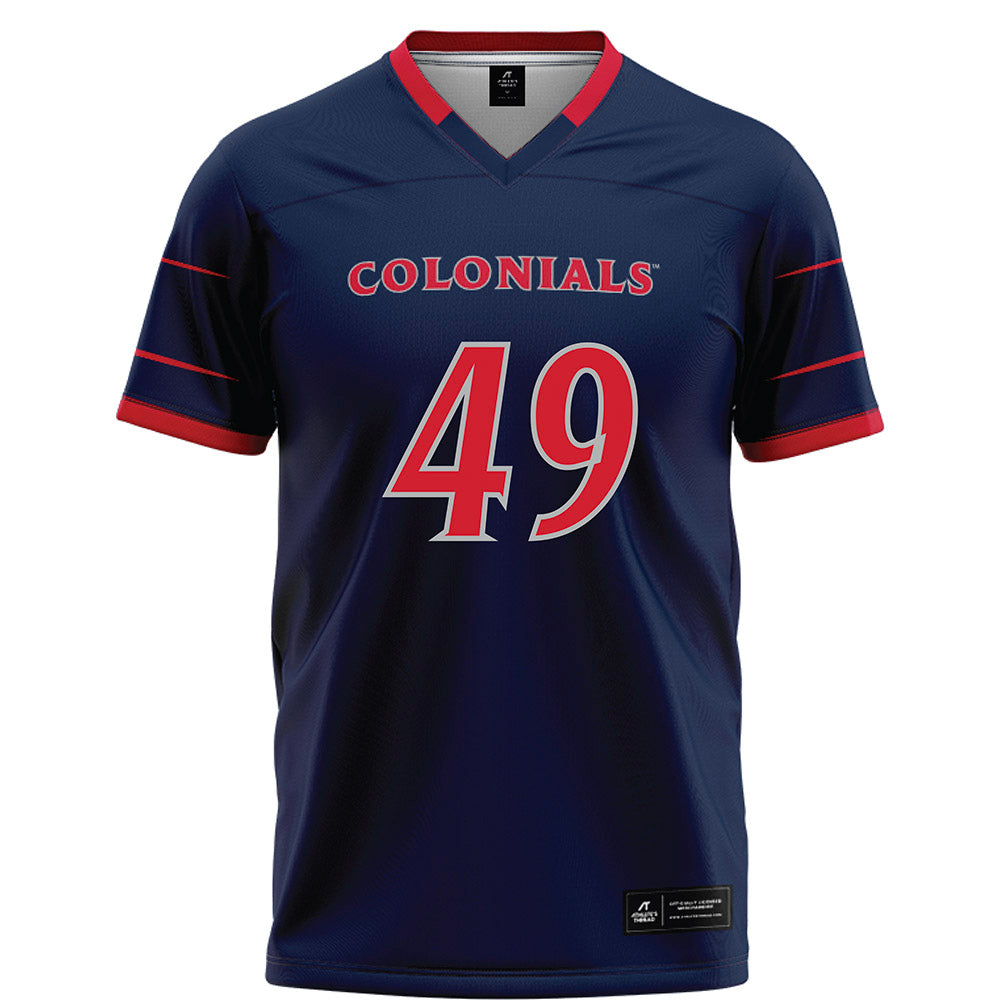 Robert Morris - NCAA Football : Logan King - Navy Football Jersey-0