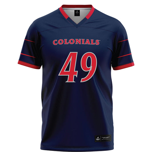 Robert Morris - NCAA Football : Logan King - Navy Football Jersey-0
