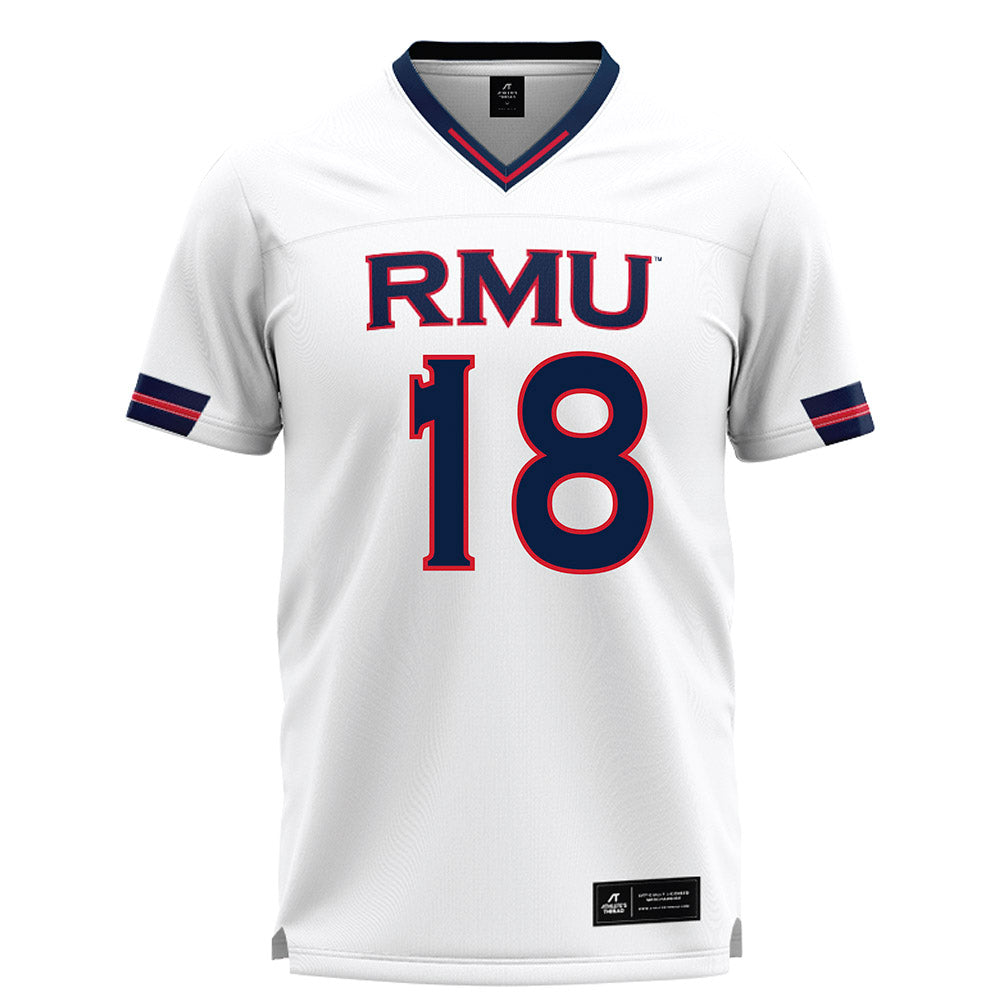 Robert Morris - NCAA Men's Lacrosse : Ben Eck - White Lacrosse Jersey -0