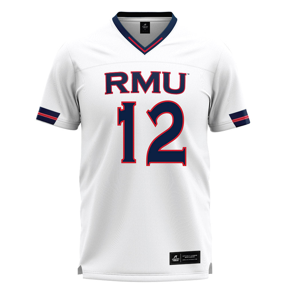 Robert Morris - NCAA Men's Lacrosse : Evan DiBlasi - White Lacrosse Jersey -0