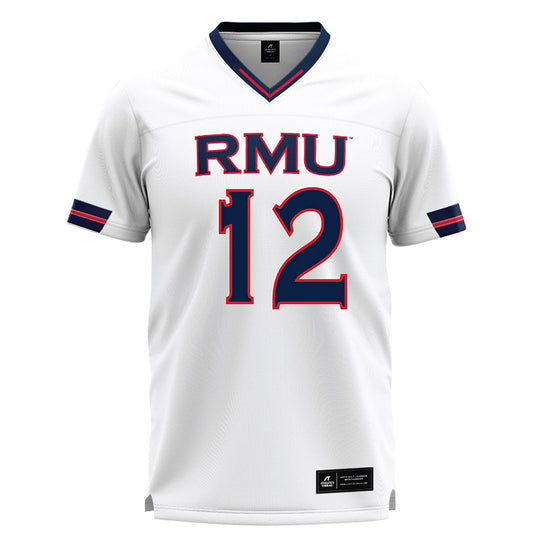 Robert Morris - NCAA Men's Lacrosse : Evan DiBlasi - White Lacrosse Jersey -0