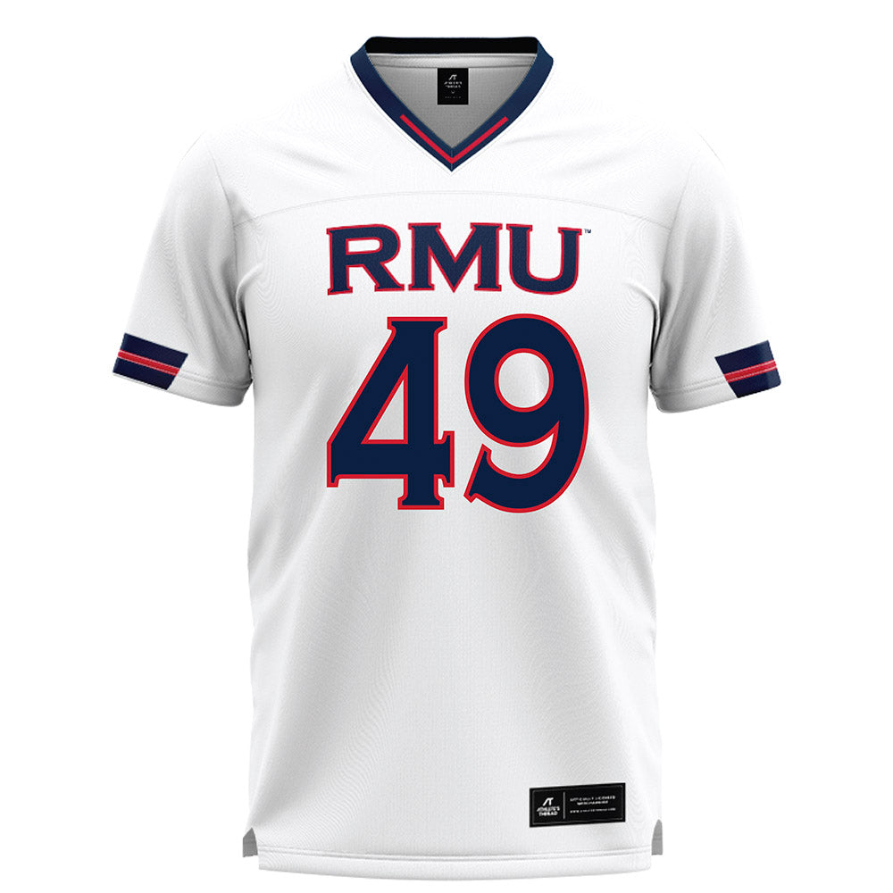 Robert Morris - NCAA Men's Lacrosse : Cristian Davis - White Lacrosse Jersey -0
