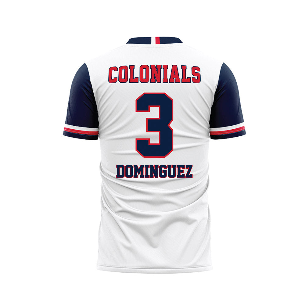 Robert Morris - NCAA Men's Soccer : Miguel Dominguez - White Soccer Jersey-1