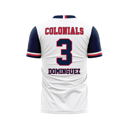Robert Morris - NCAA Men's Soccer : Miguel Dominguez - White Soccer Jersey-1