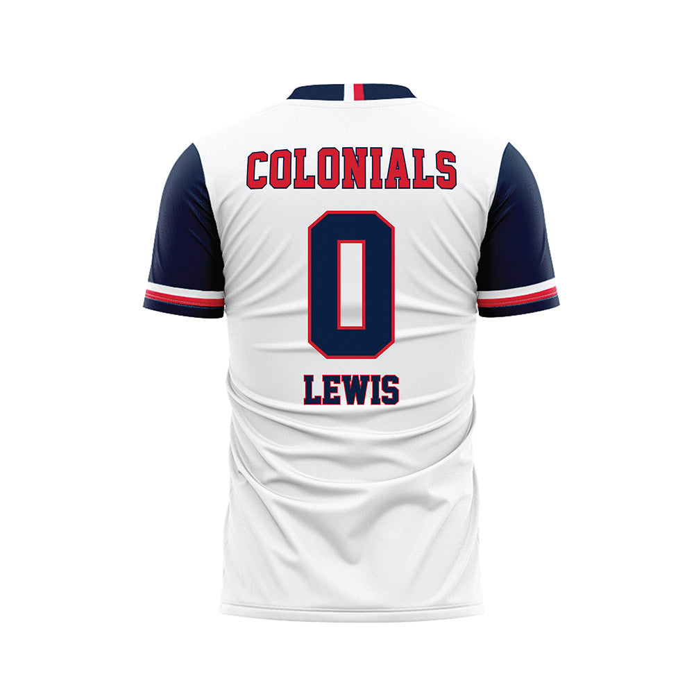 Robert Morris - NCAA Men's Soccer : Chris Lewis - White Soccer Jersey-1
