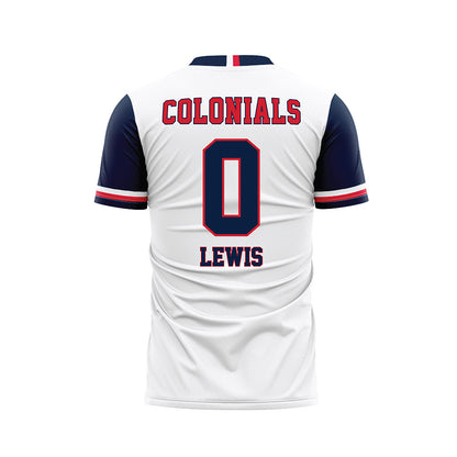 Robert Morris - NCAA Men's Soccer : Chris Lewis - White Soccer Jersey-1