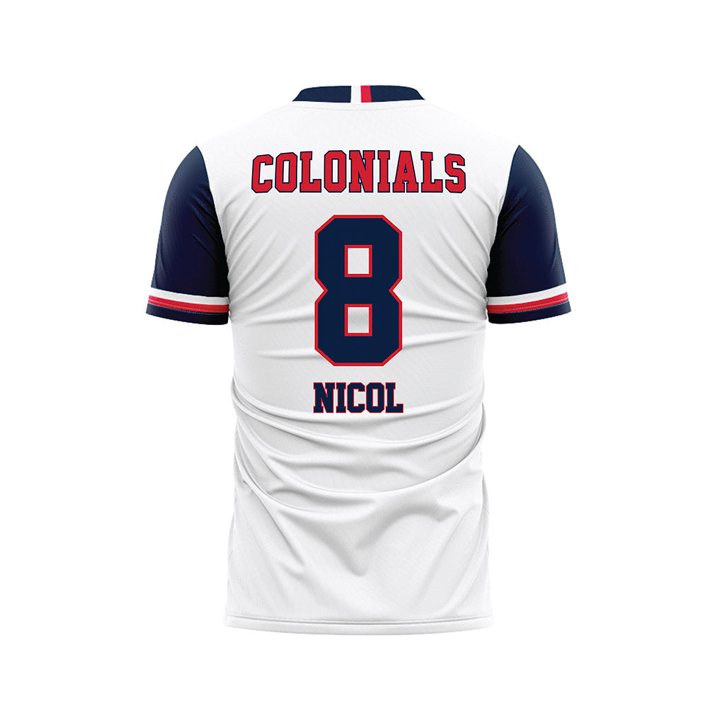 Robert Morris - NCAA Men's Soccer : Emeric Nicol - White Soccer Jersey-1