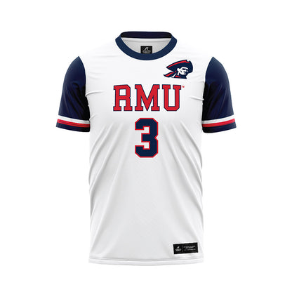 Robert Morris - NCAA Men's Soccer : Miguel Dominguez - White Soccer Jersey-0