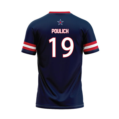 Robert Morris - NCAA Softball : Courtney Poulich - Navy Baseball Jersey-1
