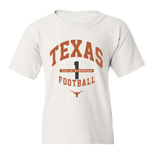 Texas - NCAA Football : Colin Simmons - Classic Fashion Shersey Youth T-Shirt-0