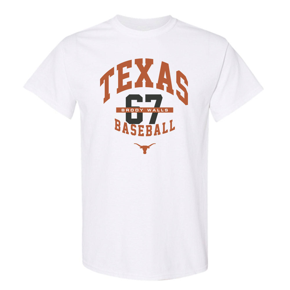 Texas - NCAA Baseball : Brody Walls - Classic Fashion Shersey T-Shirt-0