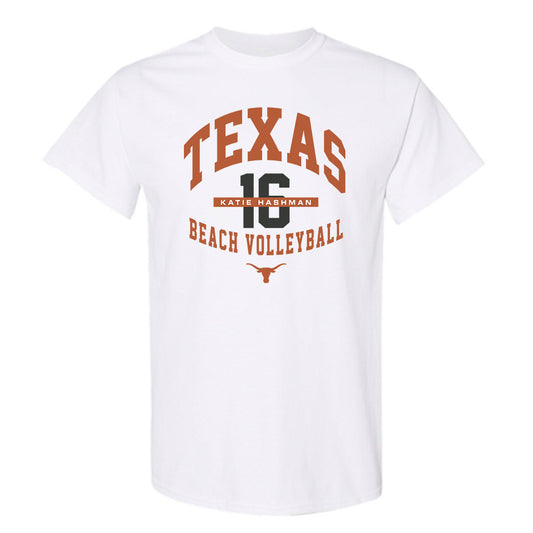 Texas - NCAA Beach Volleyball : Katie Hashman - Classic Fashion Shersey T-Shirt-0