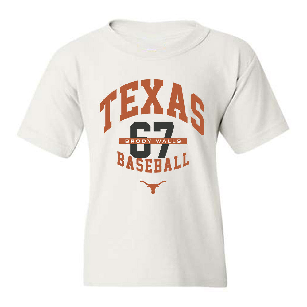 Texas - NCAA Baseball : Brody Walls - Classic Fashion Shersey Youth T-Shirt-0