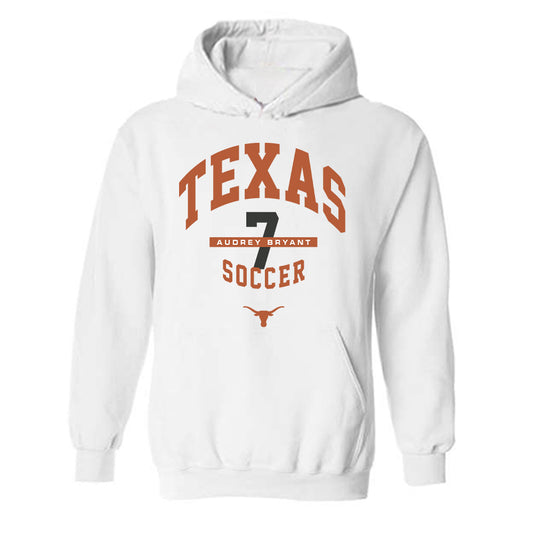 Texas - NCAA Women's Soccer : Audrey Bryant - Classic Fashion Shersey Hooded Sweatshirt-0