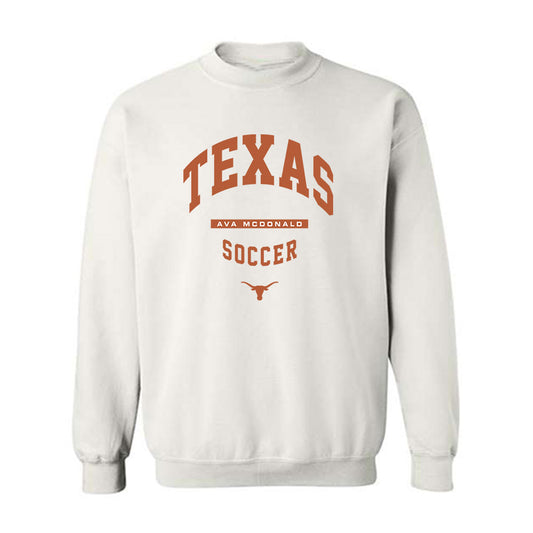 Texas - NCAA Women's Soccer : Ava McDonald - Classic Fashion Shersey Crewneck Sweatshirt-0