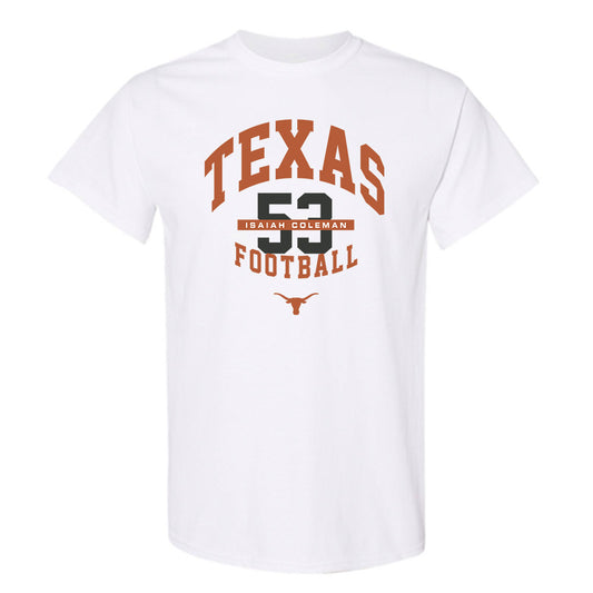 Texas - NCAA Football : Isaiah Coleman - Classic Fashion Shersey T-Shirt-0