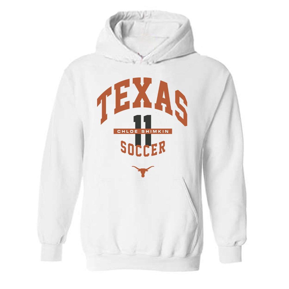 Texas - NCAA Women's Soccer : Chloe Shimkin - Classic Fashion Shersey Hooded Sweatshirt-0