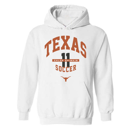 Texas - NCAA Women's Soccer : Chloe Shimkin - Classic Fashion Shersey Hooded Sweatshirt-0