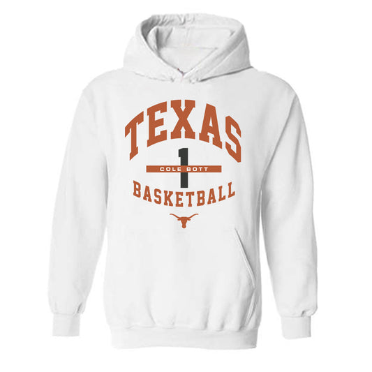 Texas - NCAA Men's Basketball : Cole Bott - Classic Fashion Shersey Hooded Sweatshirt-0