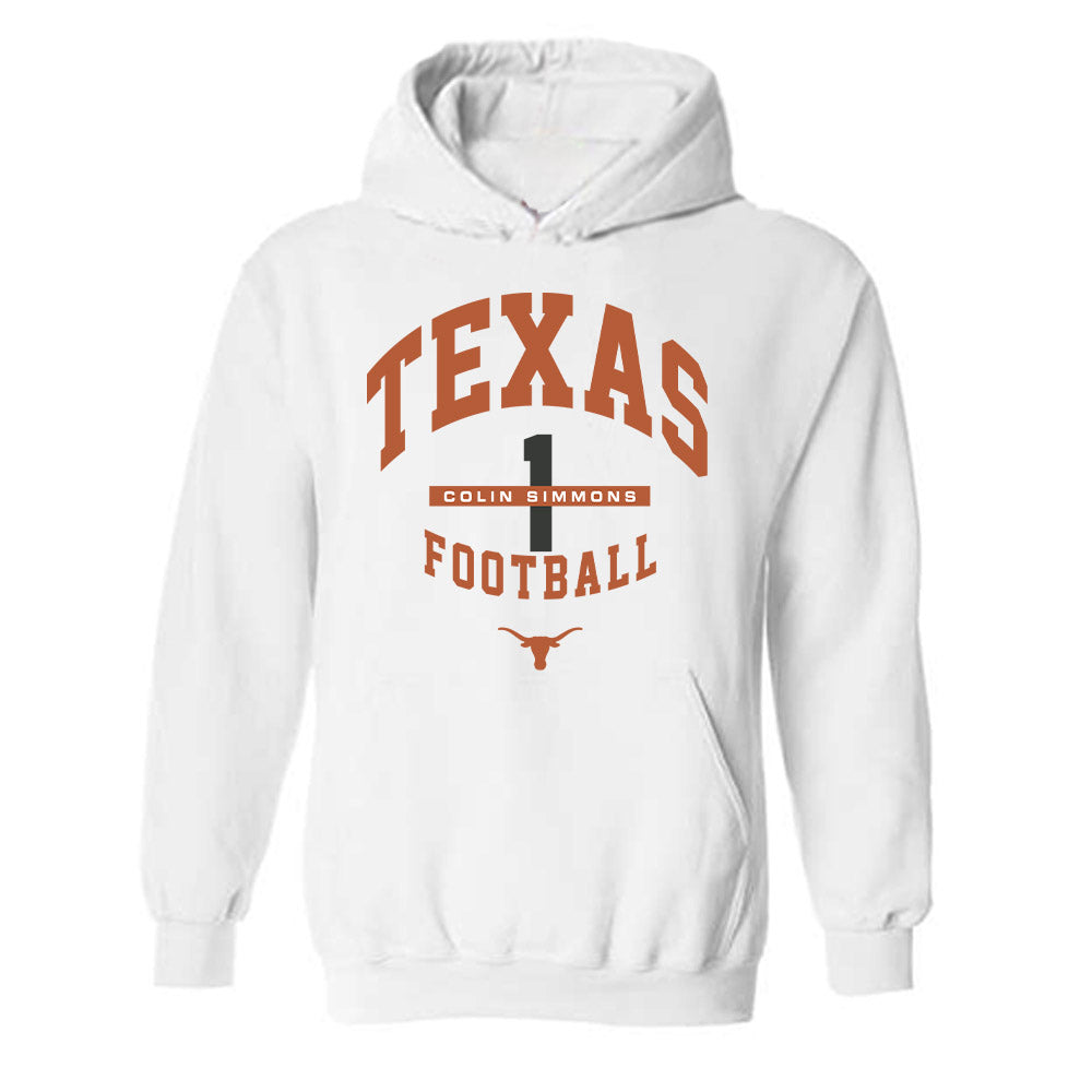 Texas - NCAA Football : Colin Simmons - Classic Fashion Shersey Hooded Sweatshirt-0