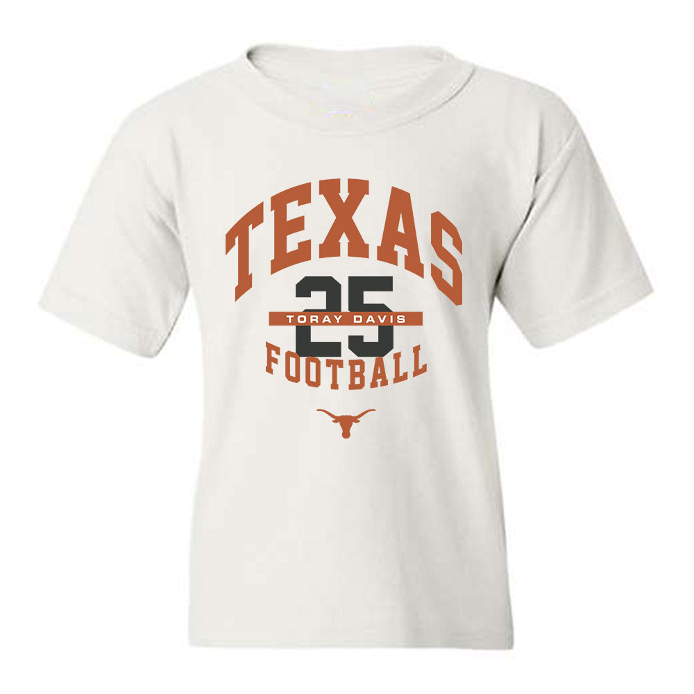 Texas - NCAA Football : Toray Davis - Classic Fashion Shersey Youth T-Shirt-0