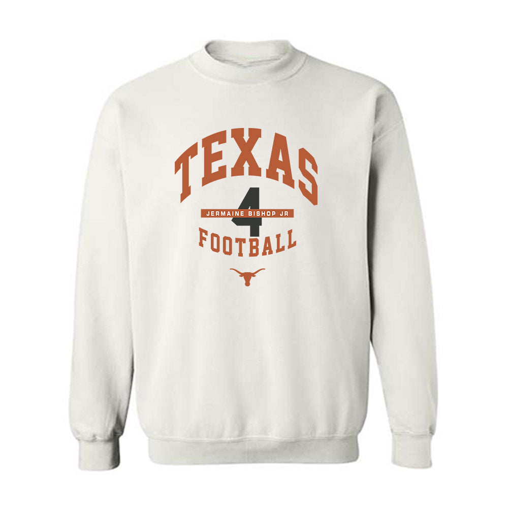 Texas - NCAA Football : Jermaine Bishop Jr - Classic Fashion Shersey Crewneck Sweatshirt-0