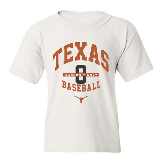 Texas - NCAA Baseball : Carson Tinney - Classic Fashion Shersey Youth T-Shirt-0