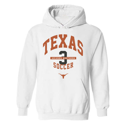 Texas - NCAA Women's Soccer : Arianna Brothers - Classic Fashion Shersey Hooded Sweatshirt-0