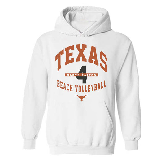 Texas - NCAA Beach Volleyball : Carys Patton - Classic Fashion Shersey Hooded Sweatshirt-0