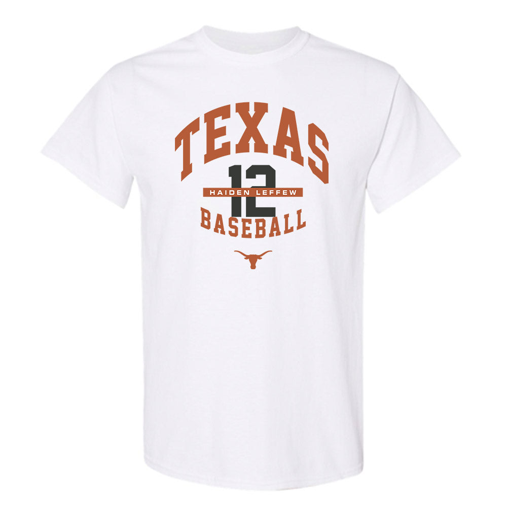 Texas - NCAA Baseball : Haiden Leffew - Classic Fashion Shersey T-Shirt-0