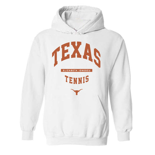 Texas - NCAA Women's Tennis : Elizabeth Ionescu - Classic Fashion Shersey Hooded Sweatshirt-0