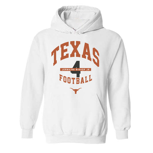Texas - NCAA Football : Jermaine Bishop Jr - Classic Fashion Shersey Hooded Sweatshirt-0