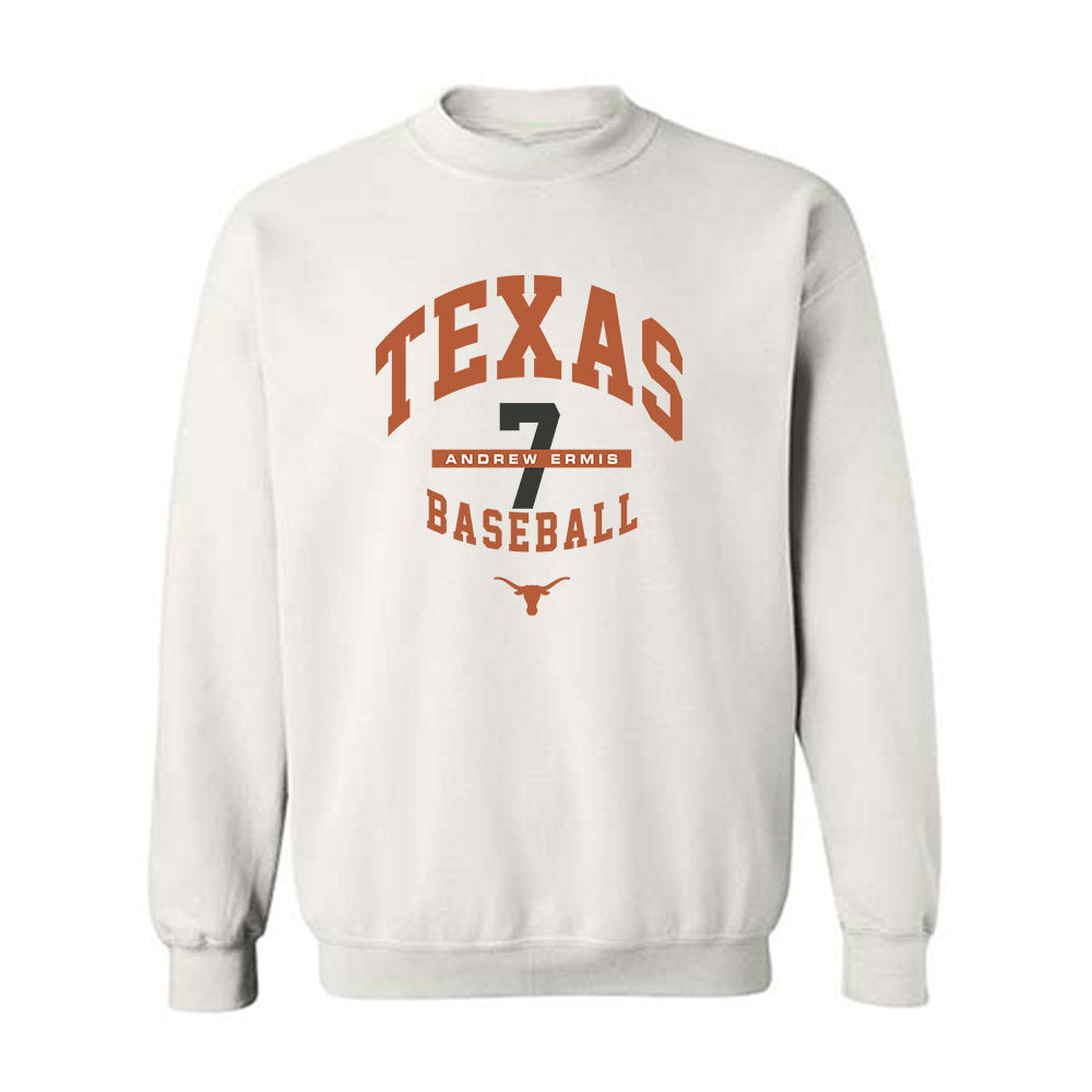 Texas - NCAA Baseball : Andrew Ermis - Classic Fashion Shersey Crewneck Sweatshirt-0