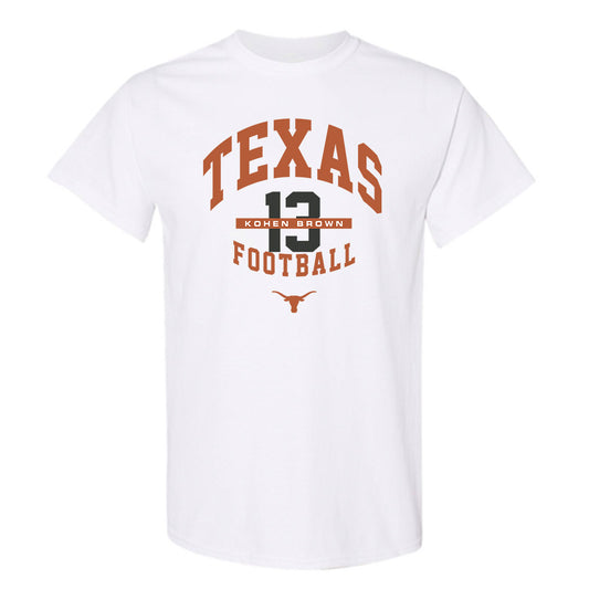 Texas - NCAA Football : Kohen Brown - Classic Fashion Shersey T-Shirt-0
