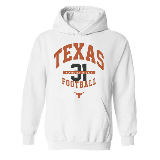 Texas - NCAA Football : Yaheim Riley - Classic Fashion Shersey Hooded Sweatshirt-0