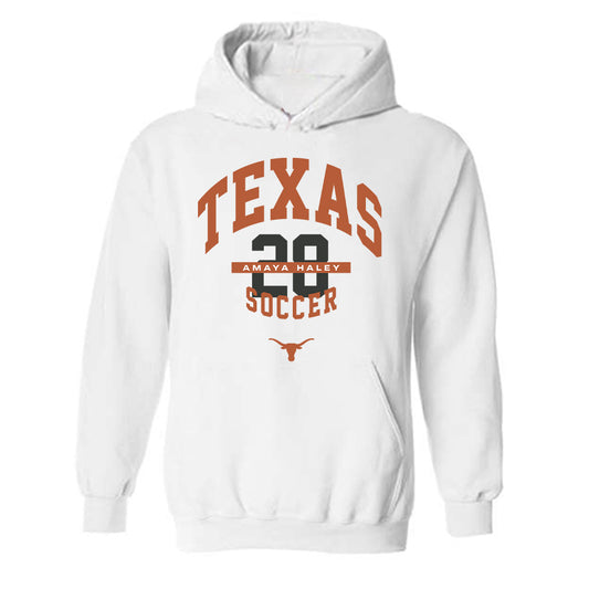 Texas - NCAA Women's Soccer : Amaya Haley - Classic Fashion Shersey Hooded Sweatshirt-0