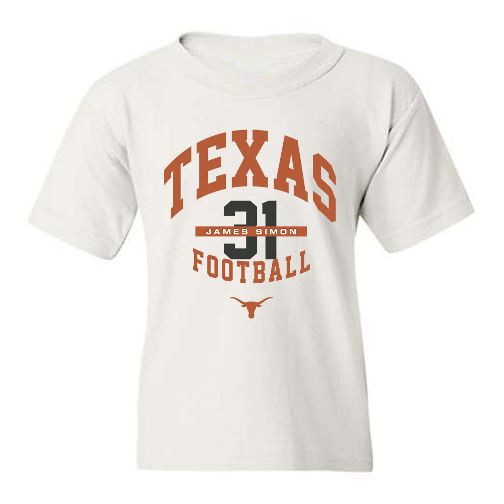 Texas - NCAA Football : James Simon - Classic Fashion Shersey Youth T-Shirt-0