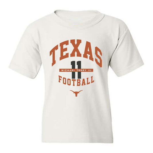 Texas - NCAA Football : Michael Terry III - Classic Fashion Shersey Youth T-Shirt-0