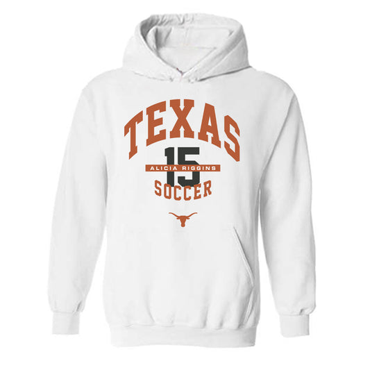 Texas - NCAA Women's Soccer : Alicia Riggins - Classic Fashion Shersey Hooded Sweatshirt-0