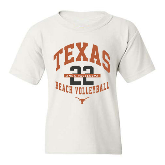 Texas - NCAA Beach Volleyball : Anna Pavelkova - Classic Fashion Shersey Youth T-Shirt-0